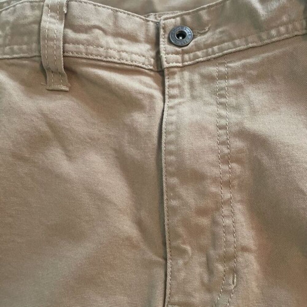 Eddie Bauer Men's Canvas Stretch Utility Pants Tan 38Wx32L classic fit - Picture 3 of 7